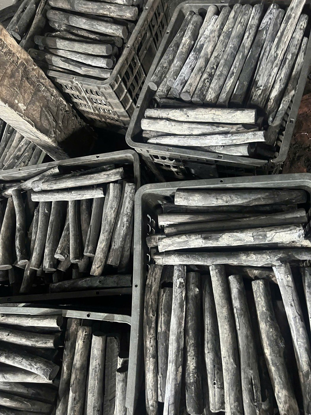 SOHI white charcoal export crates