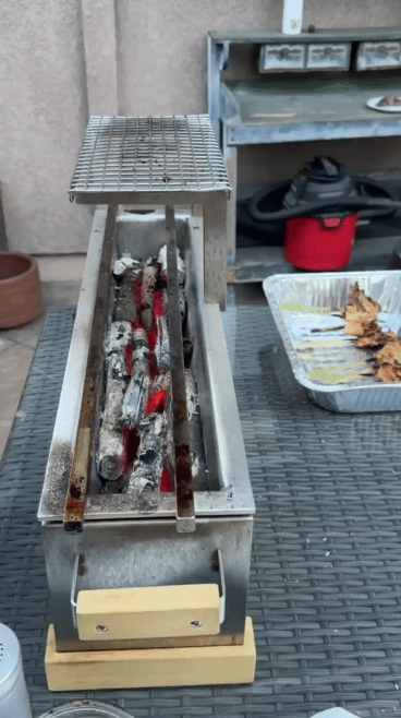 SOHI white charcoal used for BBQ grilling