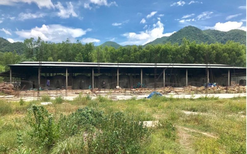 SOHI kiln yard in the mountains before production