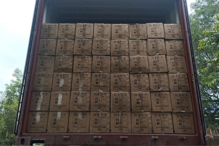 SOHI white charcoal ready for export shipment